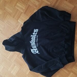 A$$holes Live Forever Black Sweatshirt Hoodie
